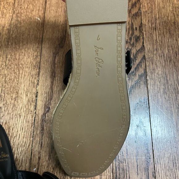 Sam Edelman Carson Black Leather Sandal - Picture 8 of 9